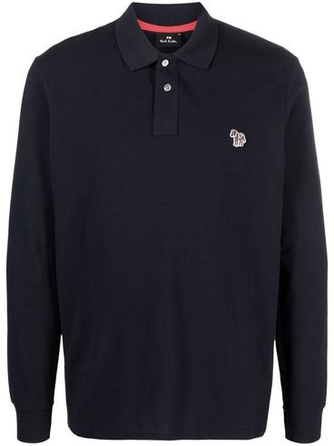 PS PAUL SMITH - Organic cotton polo with zebra print