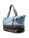 Duffel bag with Stripe Balloon print