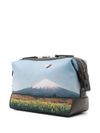 Beauty case with landscape print