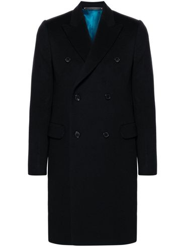 Wool and cashmere double-breasted coat