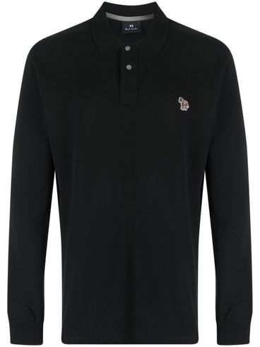 PS PAUL SMITH - Organic cotton polo with zebra print