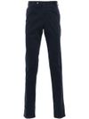 Pantaloni dritti in cotone stretch