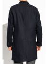 Wool long single-breasted coat