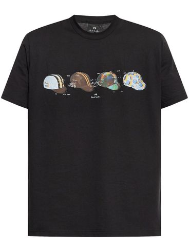 PS PAUL SMITH - Cotton Cycling Caps T-shirt