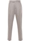 Pinstripe in virgin wool trousers