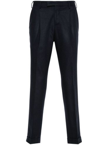 Slim-fit virgin wool trousers