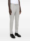 Slim-fit virgin wool trousers