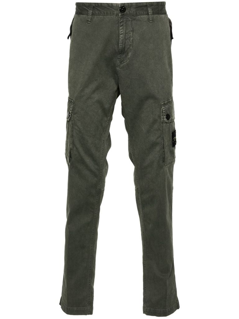 STONE ISLAND COTTON CARGO TROUSERS WITH POCKETS 