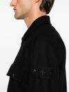 Virgin wool overshirt with pockets