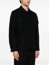 Virgin wool overshirt with pockets