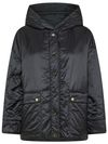 'Reversible hooded down jacket 'Greenmo'