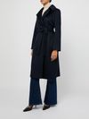 'Bcollag' wool coat with belt