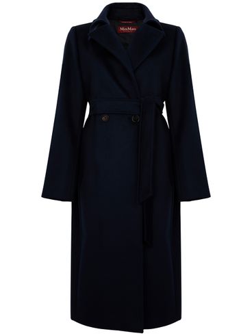 'Bcollag' wool coat with belt