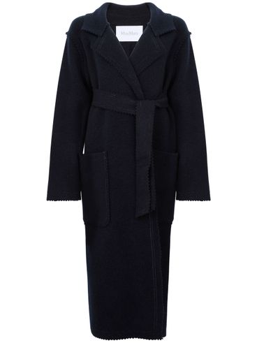 MAX MARA - 'Jene' long coat with belt