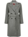 'Astro' gray double-breasted coat