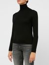 'Adda' black high-neck sweater