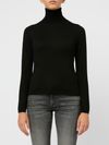 'Adda' black high-neck sweater