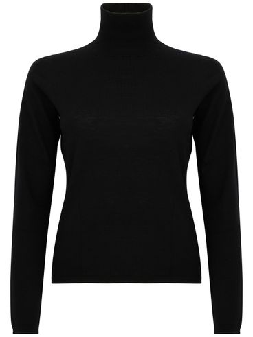 'Adda' black high-neck sweater