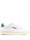 autry - Sneakers 'Medalist' in pelle bianco e verde