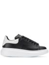 Sneakers 'Oversize' in pelle nero e bianco