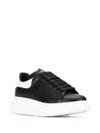 Sneakers 'Oversize' in pelle nero e bianco