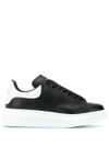 Sneakers 'Oversize' in pelle nero e bianco