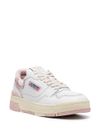 Sneakers 'CLC' in pelle di vitello bianco e rosa