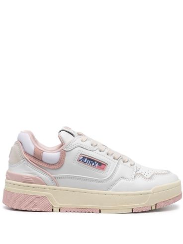 AUTRY - Sneakers 'CLC' in pelle di vitello bianco e rosa