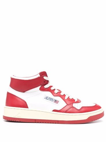 Sneakers 'Medalist' in pelle bianco e rosso