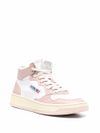 Sneakers 'Medalist' in pelle di vitello bianco e rosa