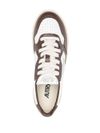 Sneakers 'Medalist' platform in pelle bianco e marrone