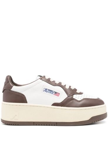 'Medalist' two-tone leather platform sneakers