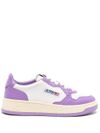 Sneakers Medalist basse in pelle di vitello bianco e viola