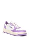 Sneakers Medalist basse in pelle di vitello bianco e viola