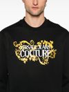 Cotton crewneck sweatshirt with logo