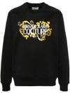 Cotton crewneck sweatshirt with logo