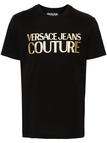 VERSACE JEANS COUTURE - T-shirt in cotone con stampa logo