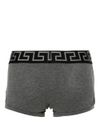 Cotton boxer shorts with Greek key pattern