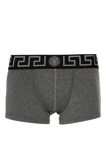 VERSACE - Boxer in cotone con motivo greca