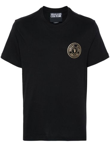 Cotton V-Emblem T-shirt