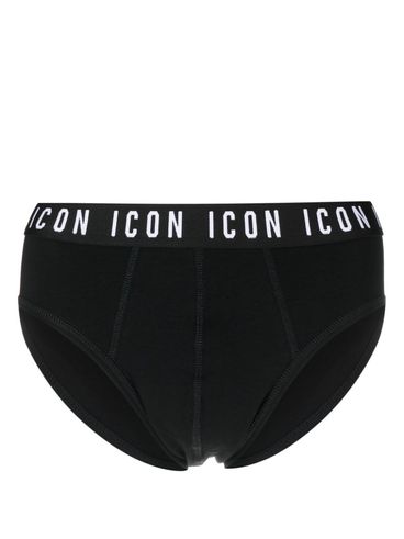 Briefs with printed logo