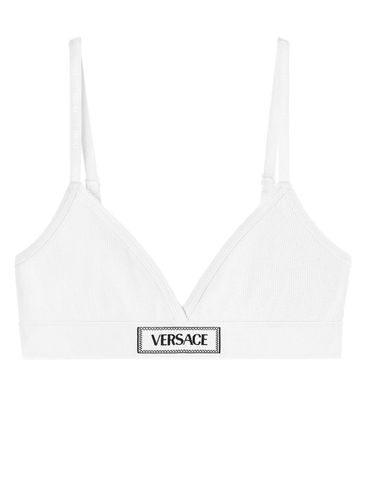 VERSACE - Bra with logo embroidery