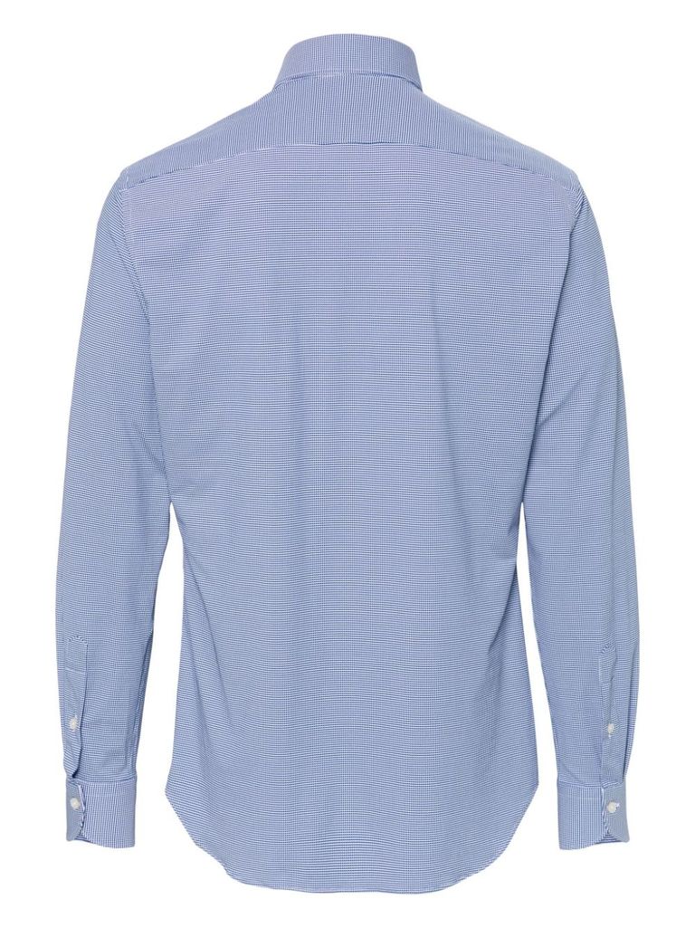 Shop Xacus Long Sleeve Shirt In Blue