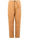 Cotton trousers with waistband belt