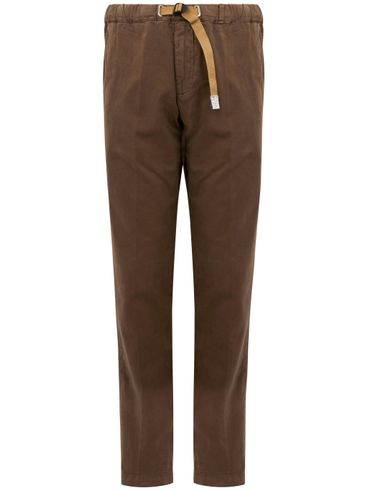 WHITE SAND - Cotton Trousers with belt