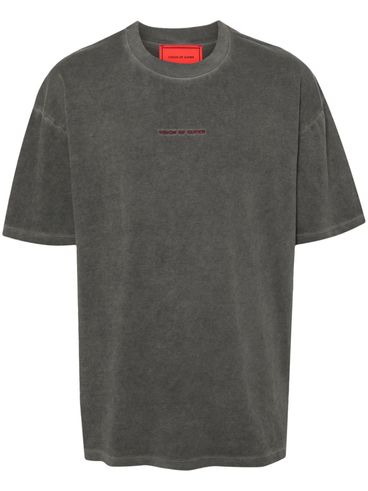 Cotton T-shirt with embroidered logo