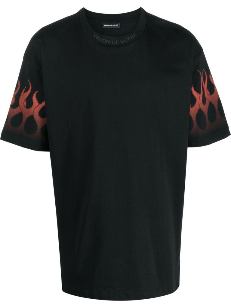 Dsquared T Shirt Fiamme Dsquared Flame Shirt Clearance