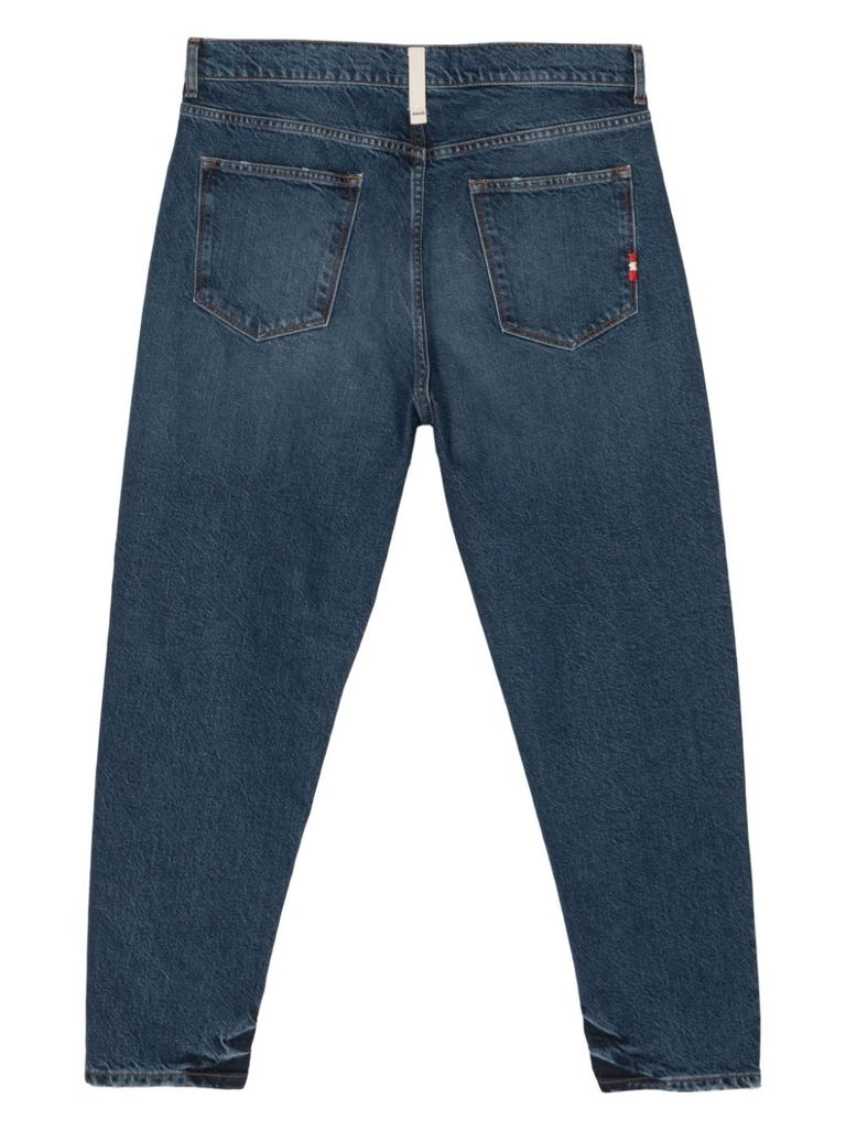 Shop Amish Dark Blue Cotton Jeremiah Jeans