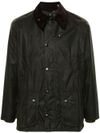 Bedale jacket in waxed recycled fabric