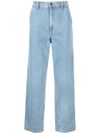 Organic cottone wide-leg jeans